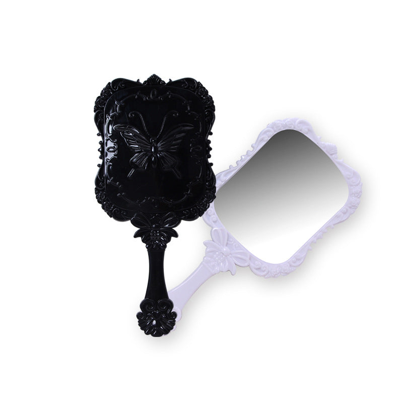 Portable Handheld Small Plastic Makeup Mirror