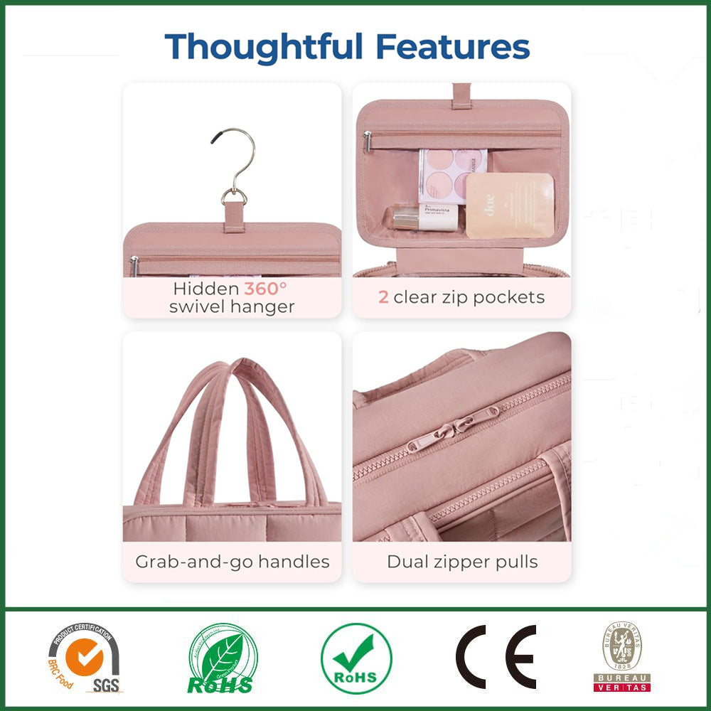 Portable Waterproof Makeup Bag with High Capacity