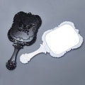 Portable Handheld Small Plastic Makeup Mirror