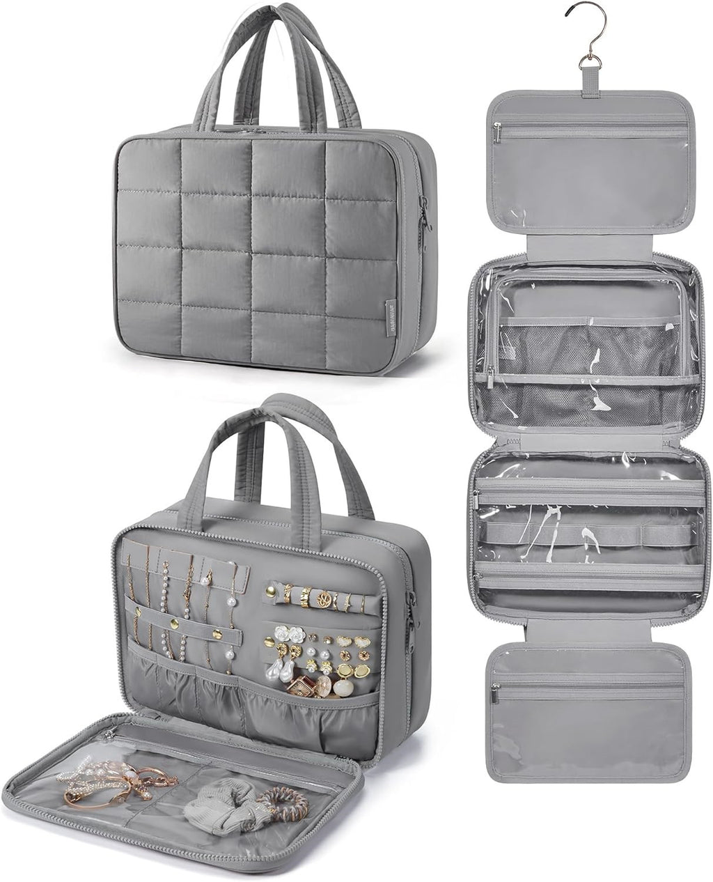 Portable Waterproof Makeup Bag with High Capacity