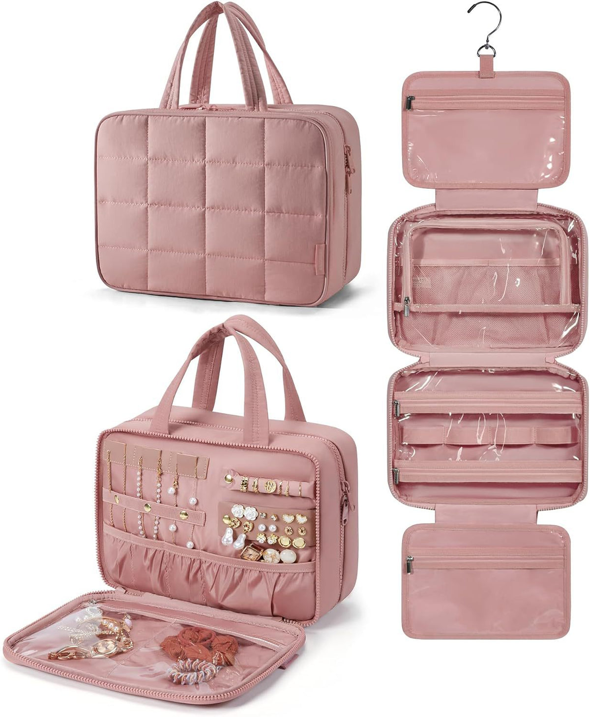 Portable Waterproof Makeup Bag with High Capacity