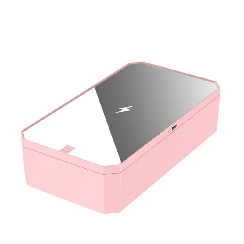 UVC Sterilization Box with Handheld Makeup Mirror