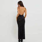 Floral Mesh Maxi Dress