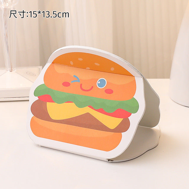 Cute Cartoon Alien Girl Makeup Folding Mirror