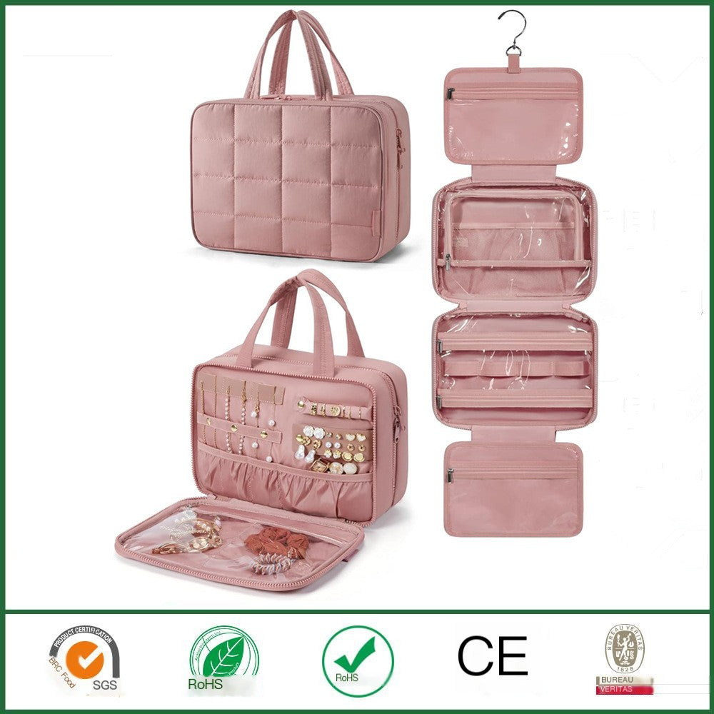 Portable Waterproof Makeup Bag with High Capacity
