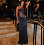 Lace Trim Slip Maxi Dress
