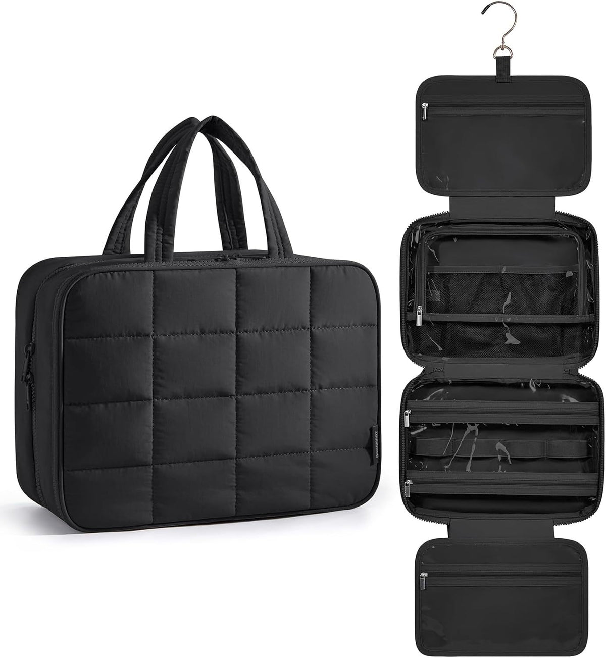 Portable Waterproof Makeup Bag with High Capacity