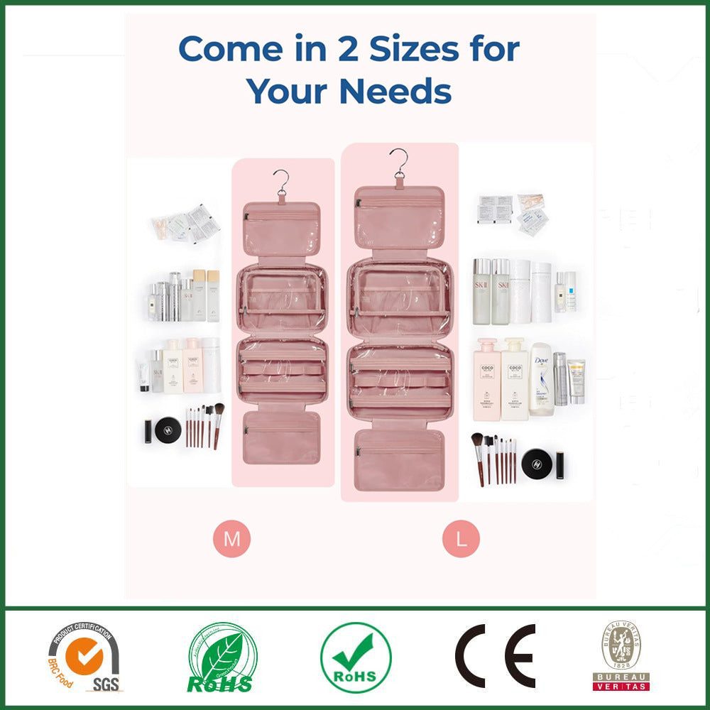 Portable Waterproof Makeup Bag with High Capacity