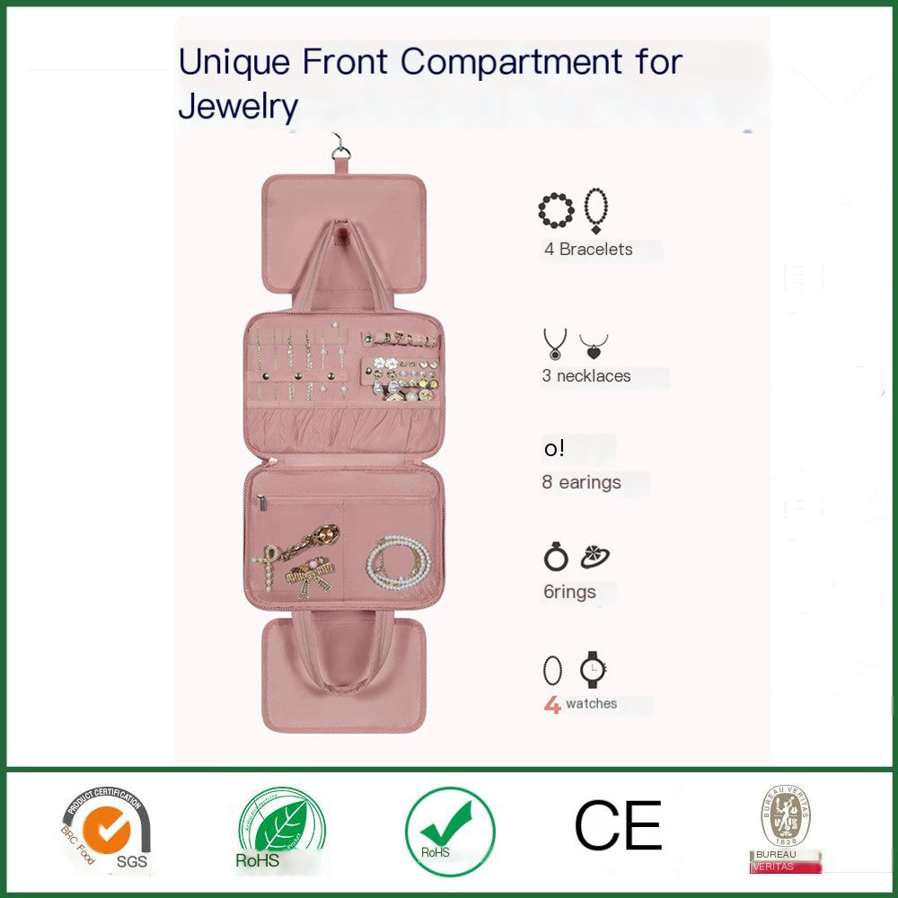 Portable Waterproof Makeup Bag with High Capacity