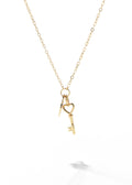Key and Lock Pendant Necklace