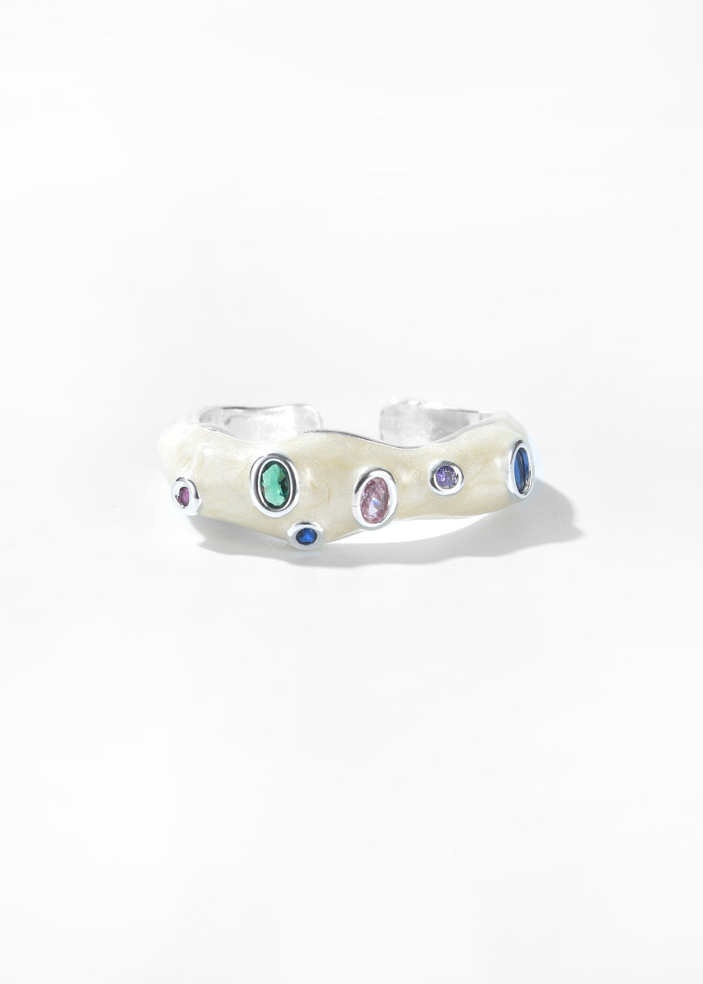 Chroma Drip Enamel Band Rings