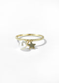 Gold Pearl Ring
