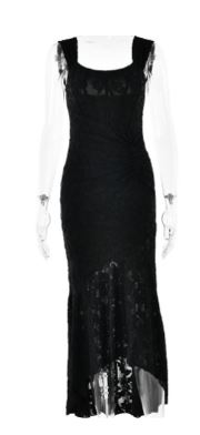 Floral Mesh Maxi Dress