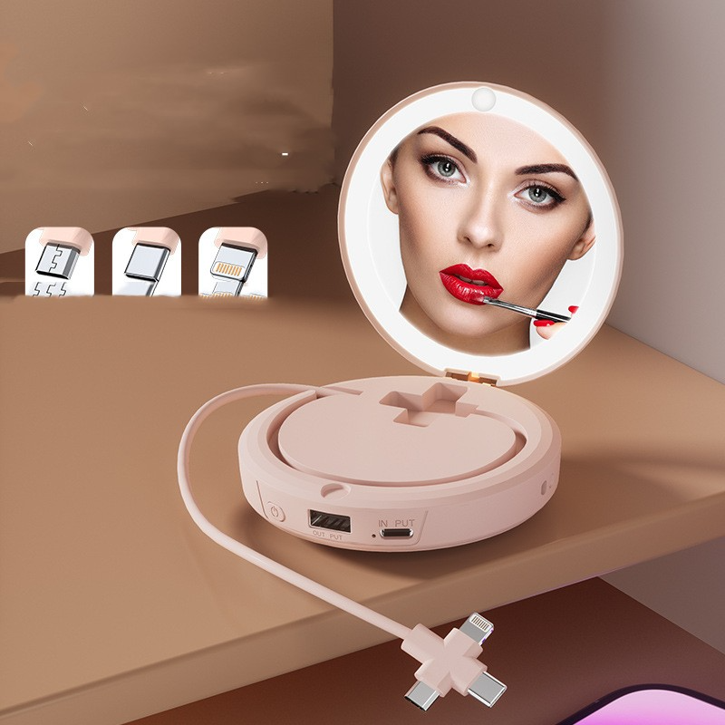 Mini Makeup Mirror & Hand Warmer