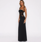Lace Trim Slip Maxi Dress