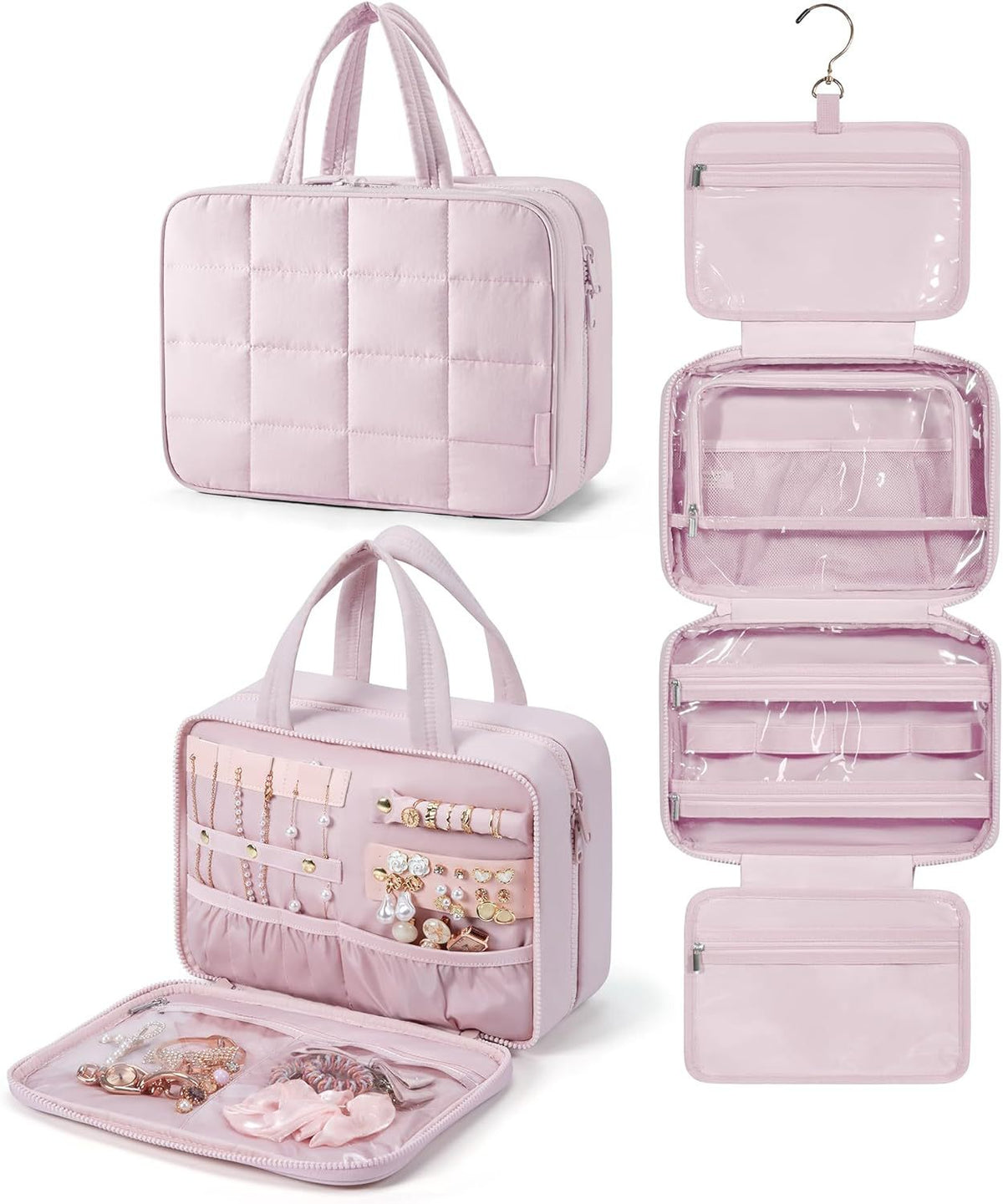 Portable Waterproof Makeup Bag with High Capacity