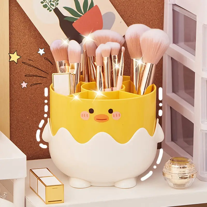 Makeup Brush and Lipstick Storage Tube Organizer
